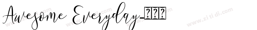 Awesome Everyday字体转换